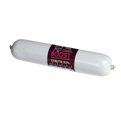 BOOST Lihaisa Koiranmakkara, Strutsi 400g