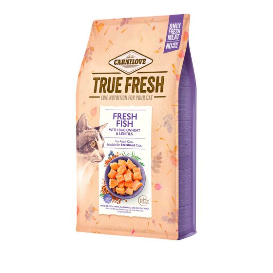 Carnilove Cat True Fresh Kala, Aikuisille ja leikatuille kissoille