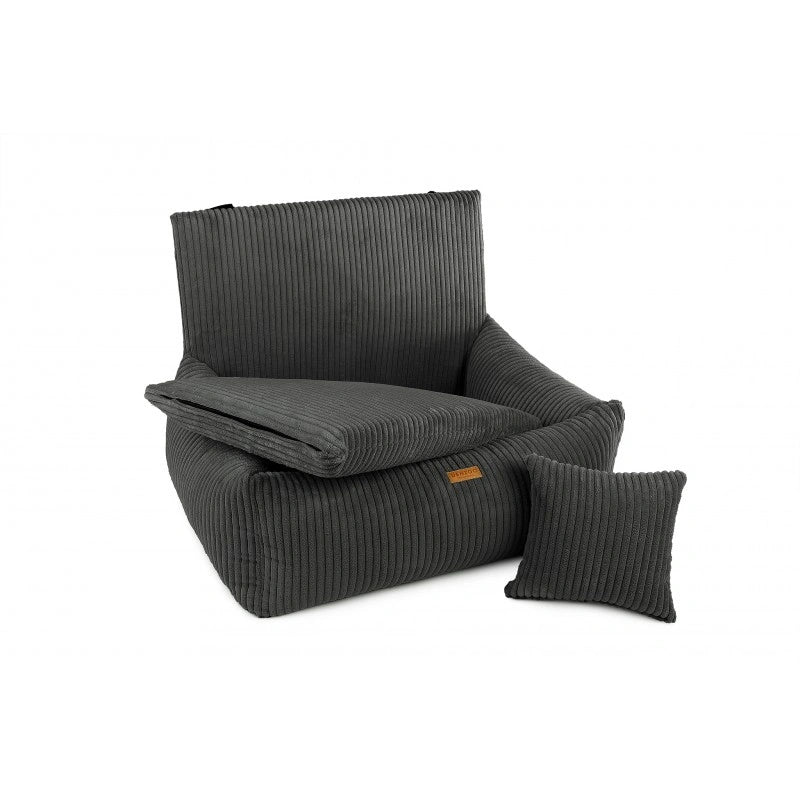 Denzoo Autoistuin Koiralle MILANO, Dark Grey