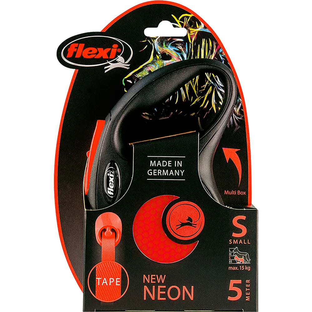Flexi New Neon Tape S, 5 m / max. 15 kg