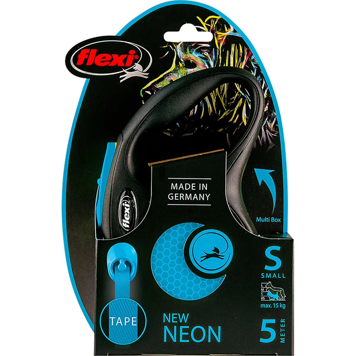 Flexi New Neon Tape S, 5 m / max. 15 kg