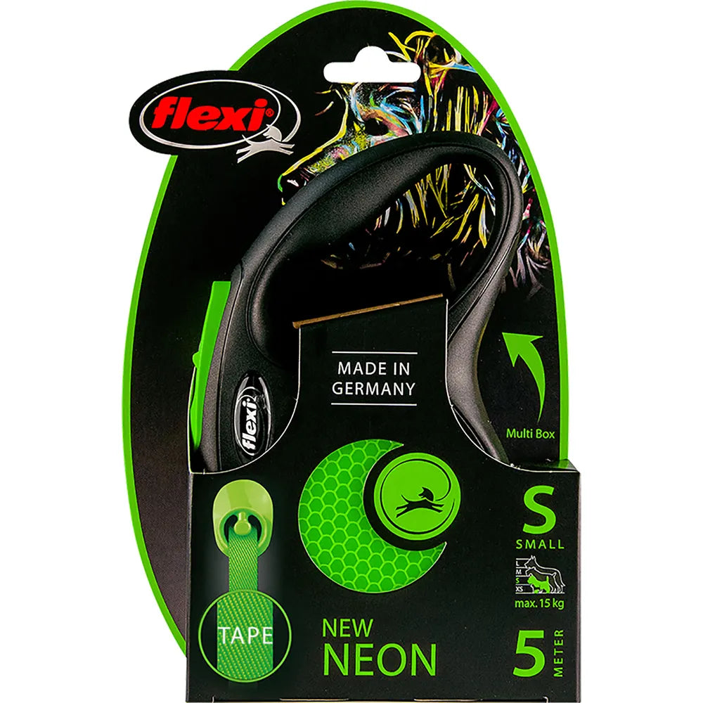 Flexi New Neon Tape S, 5 m / max. 15 kg