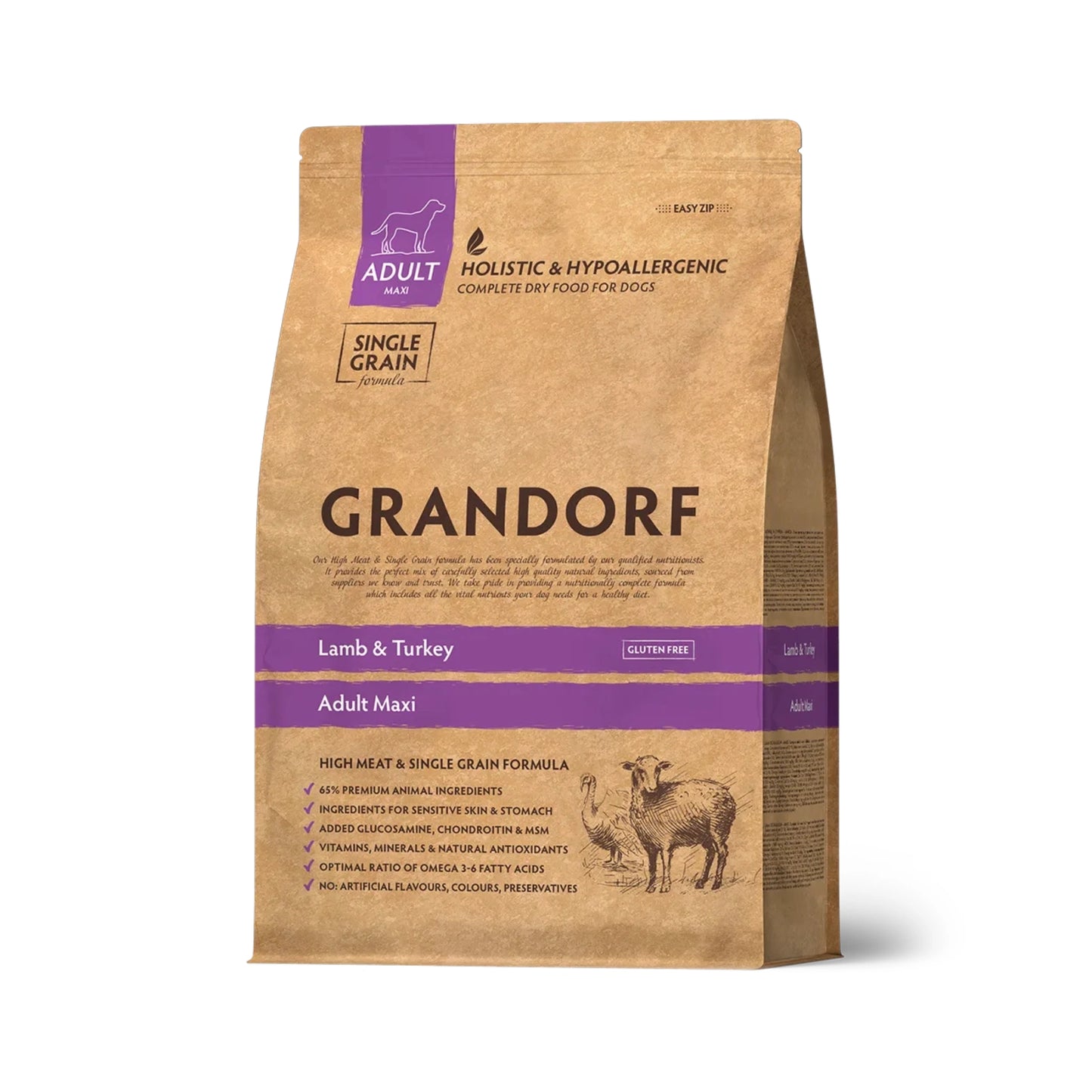 GRANDORF Adult Maxi, Lammas ja Kalkkuna