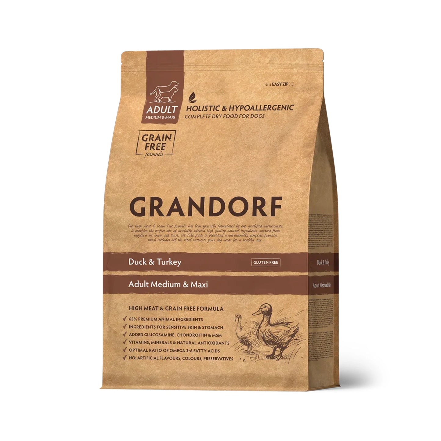 GRANDORF Adult Medium & Maxi, Ankka ja Kalkkuna
