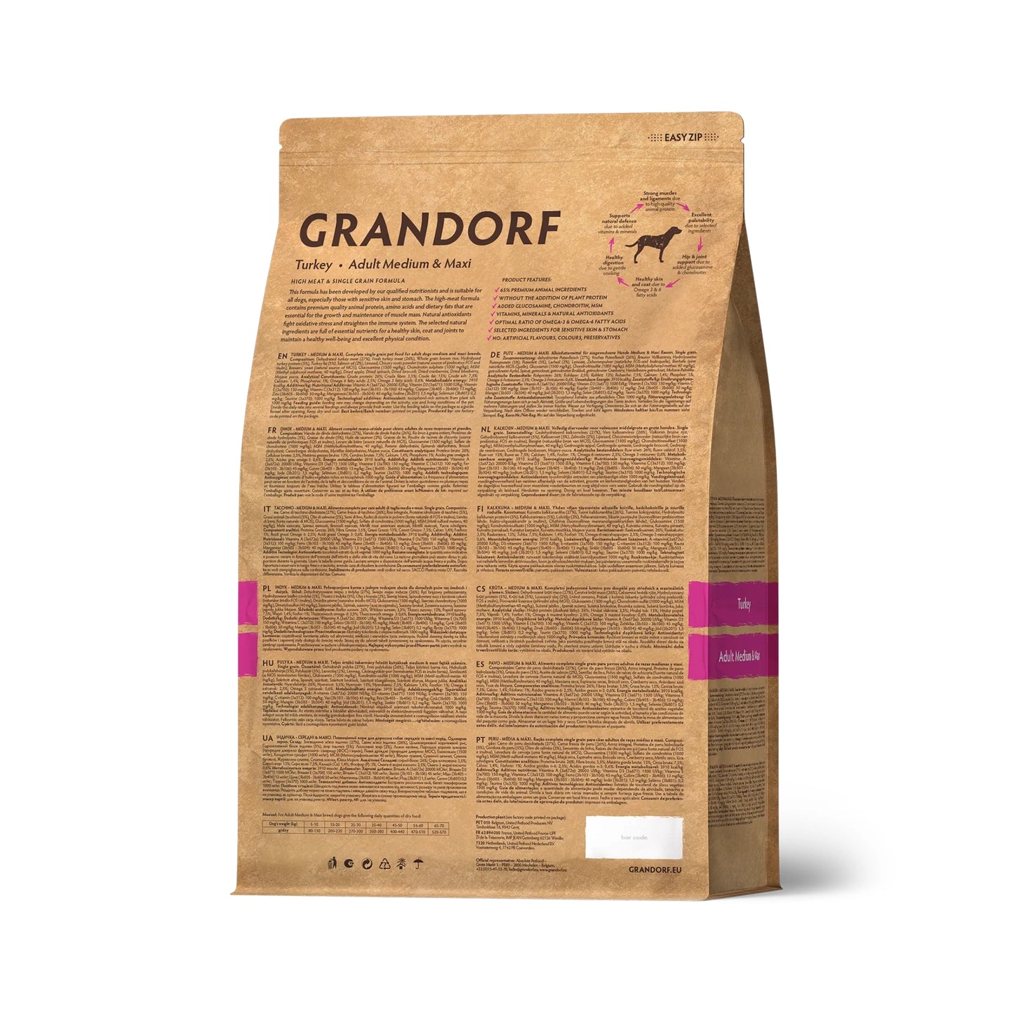 GRANDORF Adult Medium & Maxi, Kalkkuna
