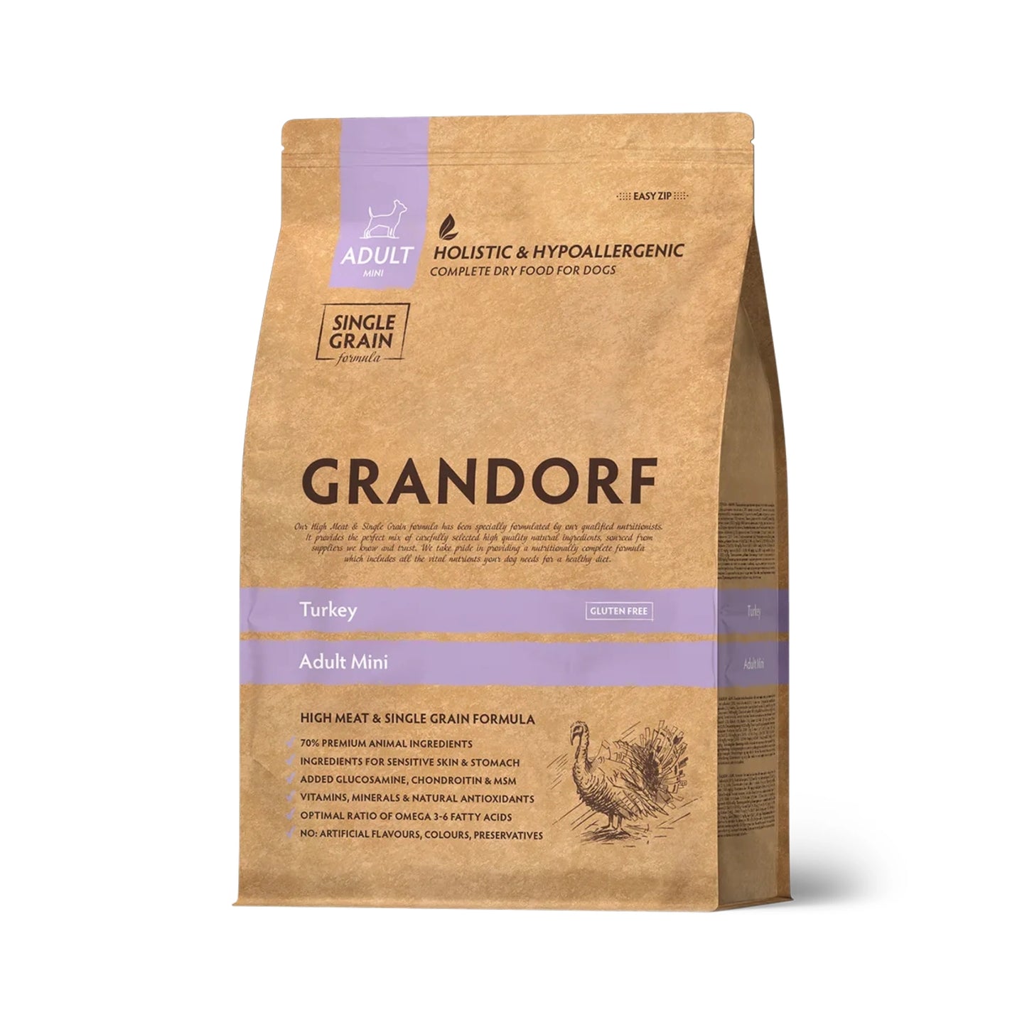 GRANDORF Adult Mini, Kalkkuna 1 kg