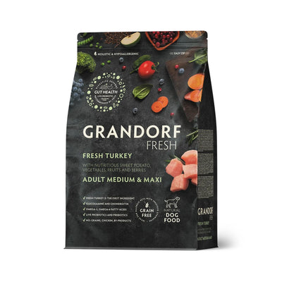 GRANDORF FRESH Adult Medium & Maxi, Kalkkuna 10kg