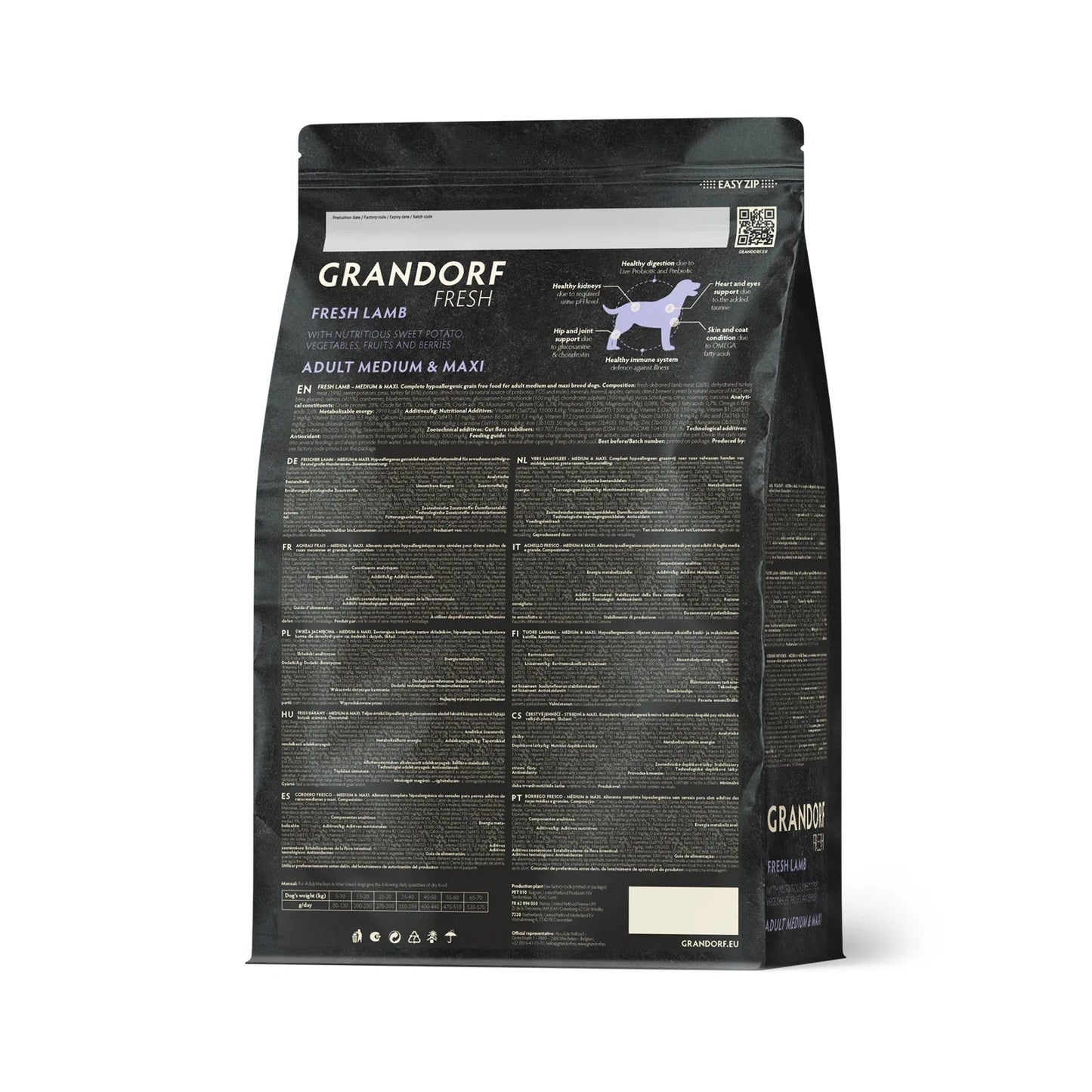 GRANDORF FRESH Adult Medium & Maxi, Lammas 10kg