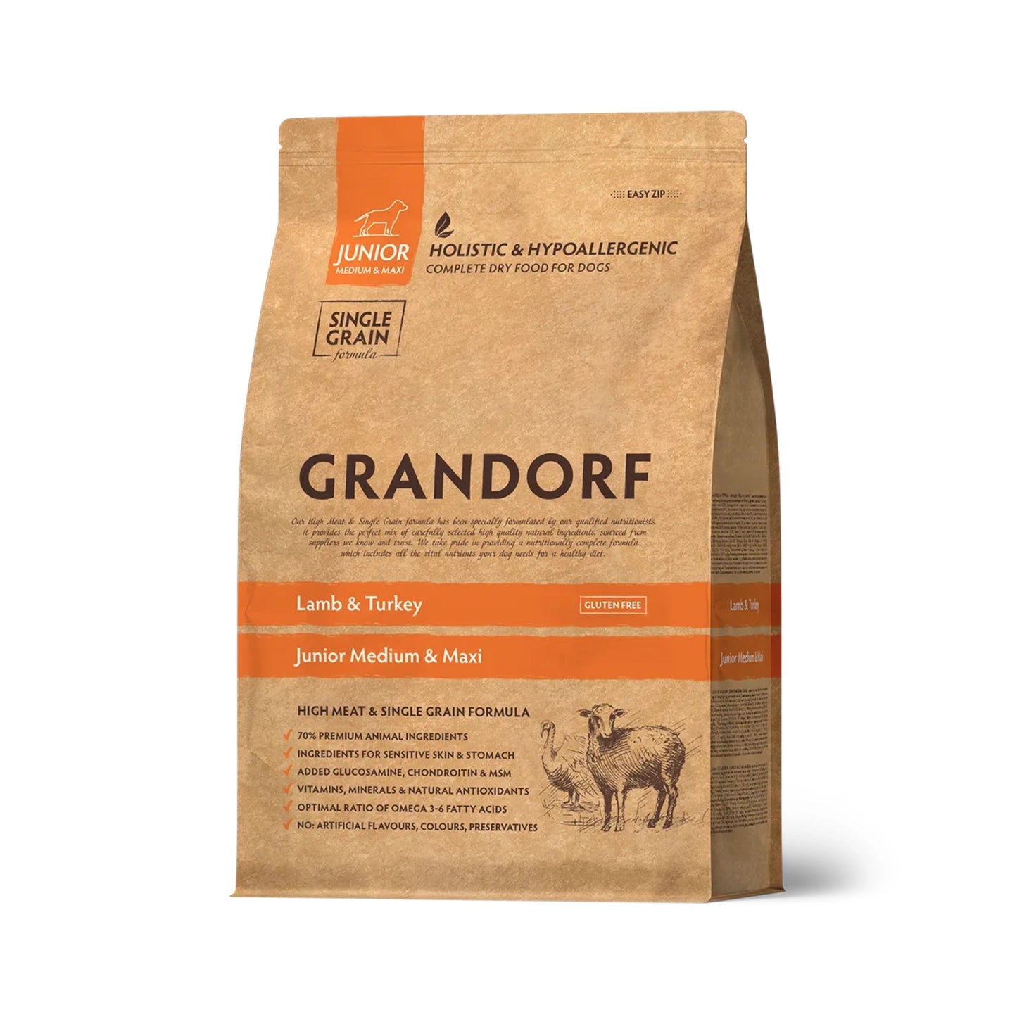 GRANDORF Junior Medium & Maxi, Lammas ja Kalkkuna