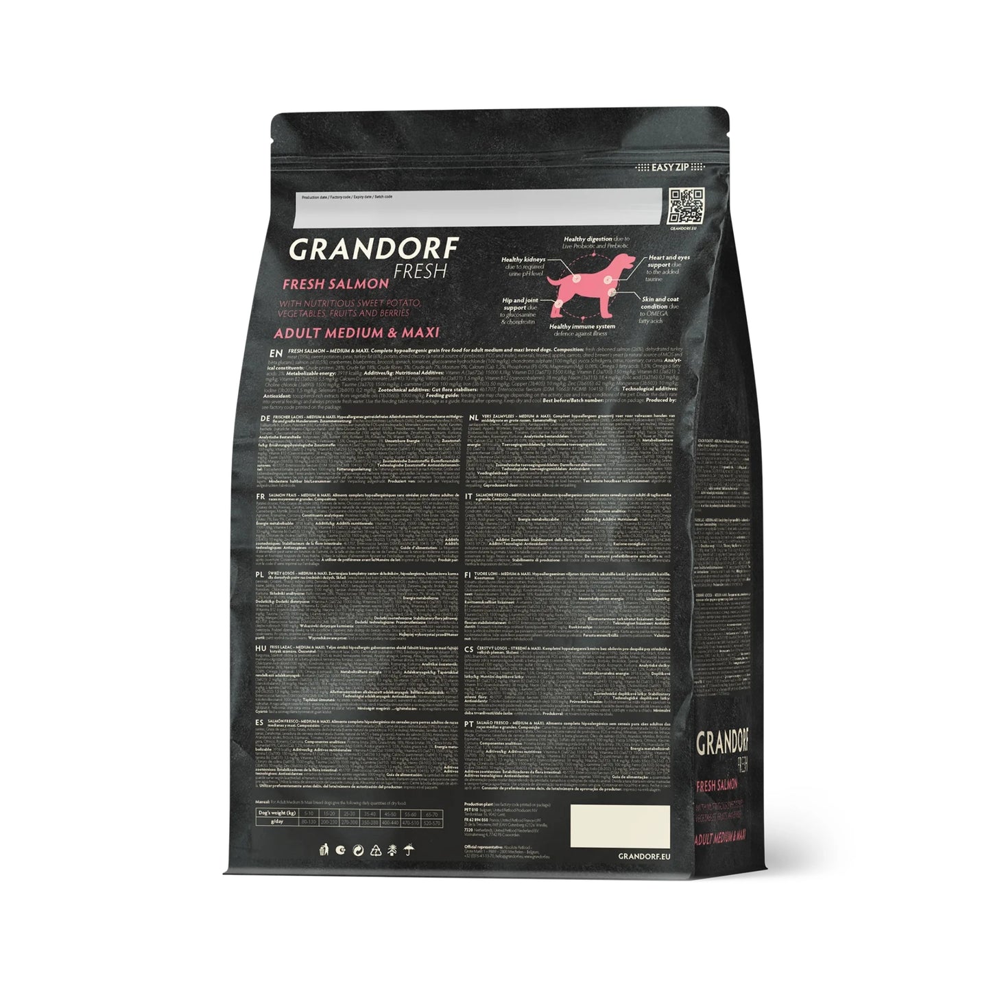 GRANDORF FRESH Adult Medium & Maxi, Lohi 10kg