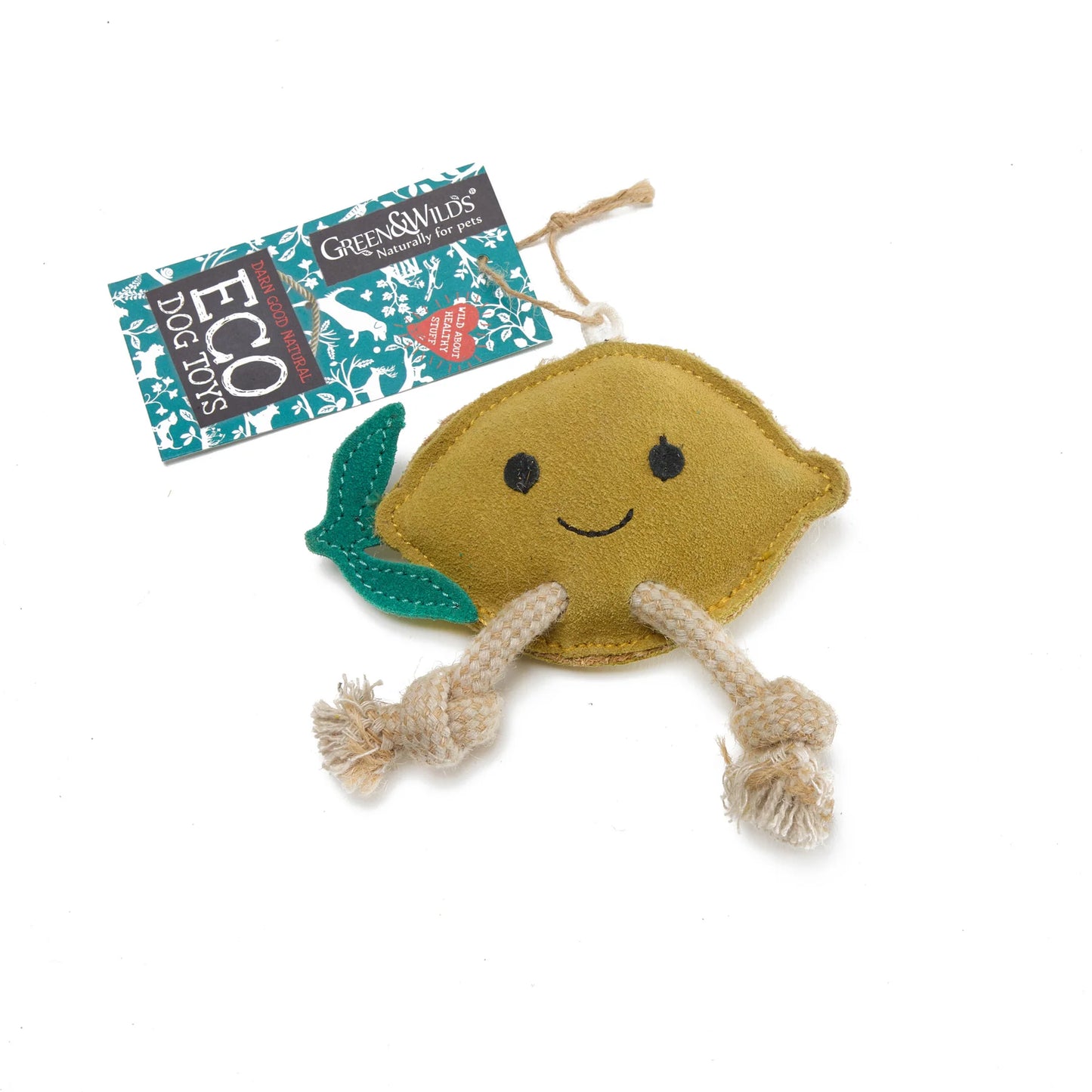Green & Wilds Libby the Lemon, Eco Dog & Cat Toy