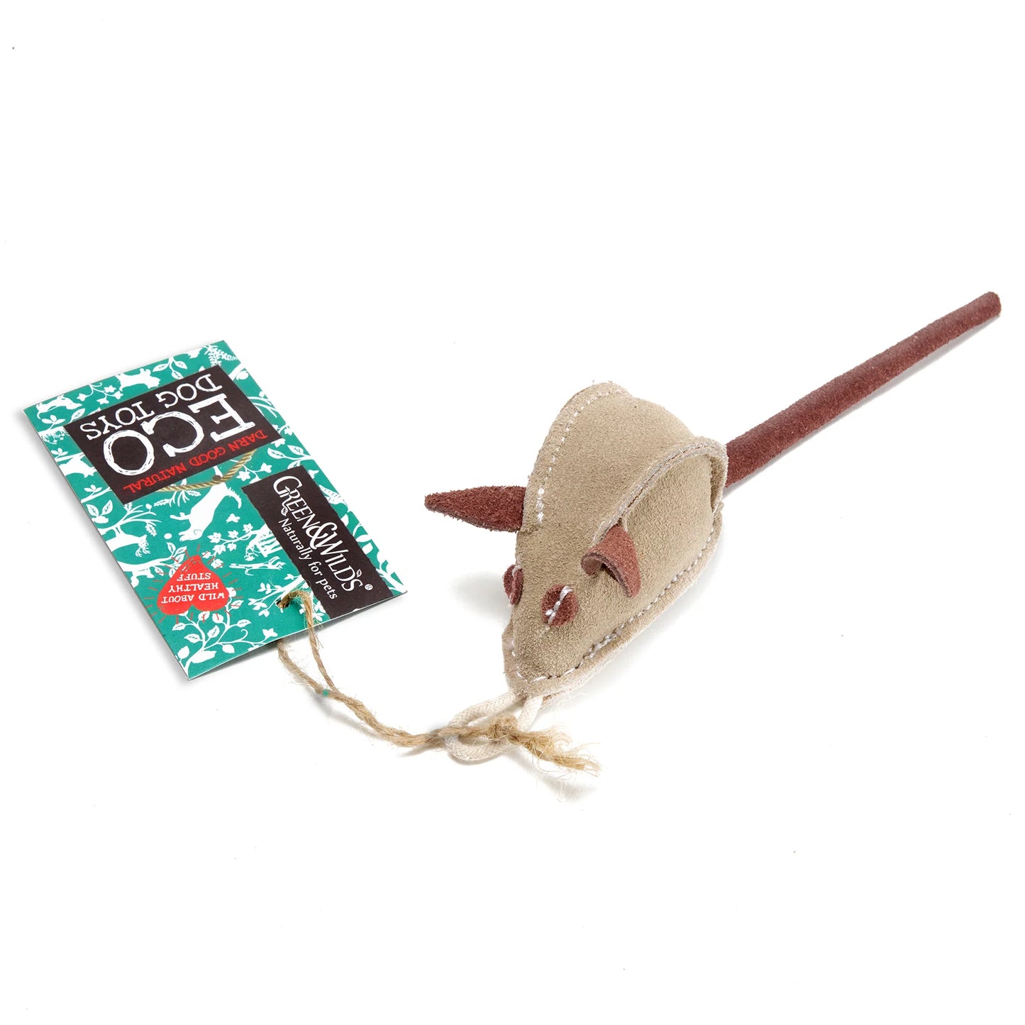 Green & Wilds Mike the Mouse, Eco Dog Toy