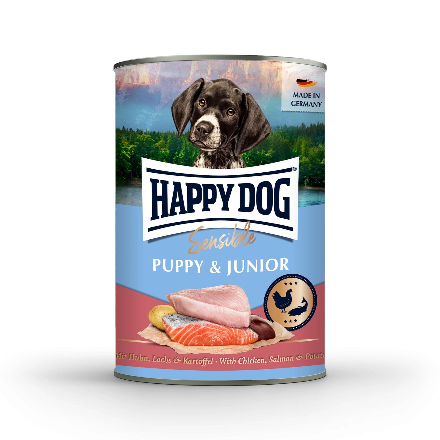 Happy Dog Sensible Puppy & Junior - Kana, lohi, peruna