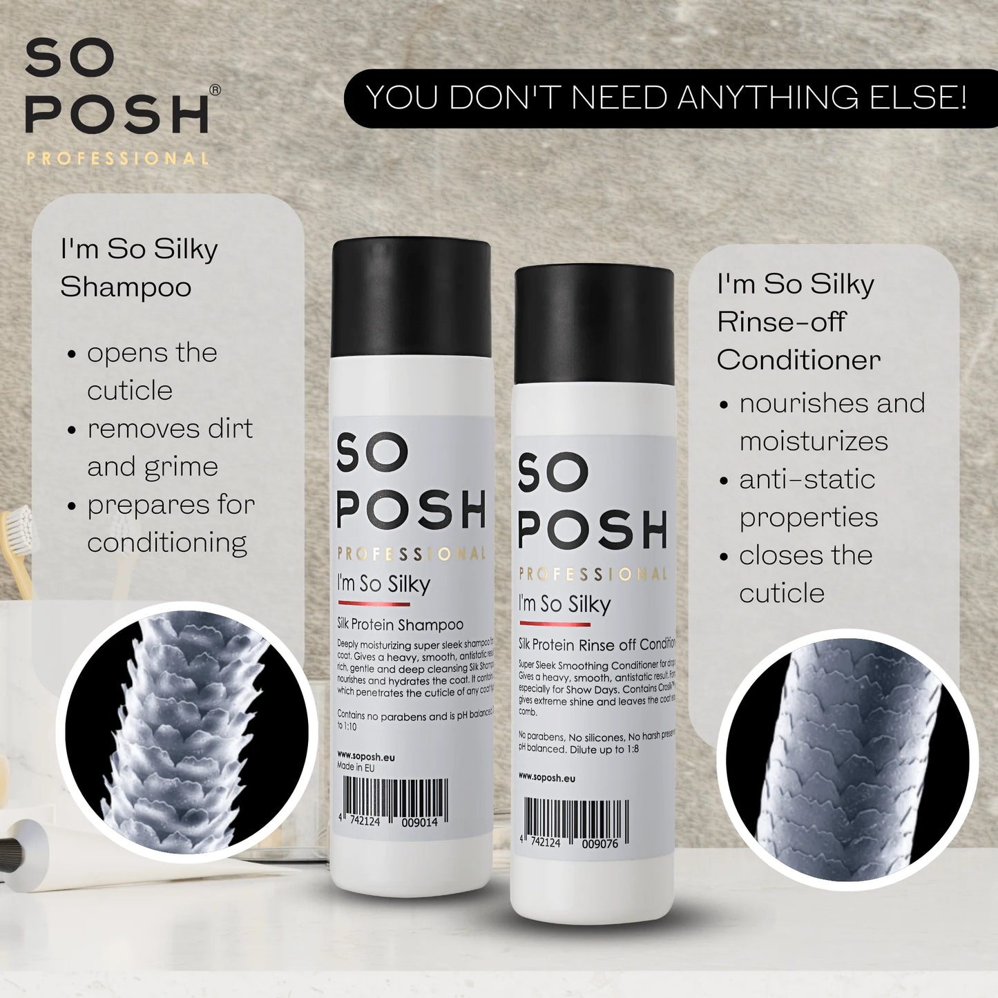 So Posh I'm So Silky Rinse-off Conditioner - Eri kokoja