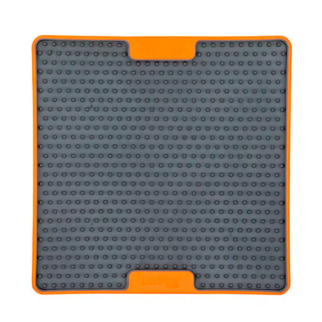 LickiMat Aktivointimatto Soother Tuff, oranssi, 20 x 20 cm