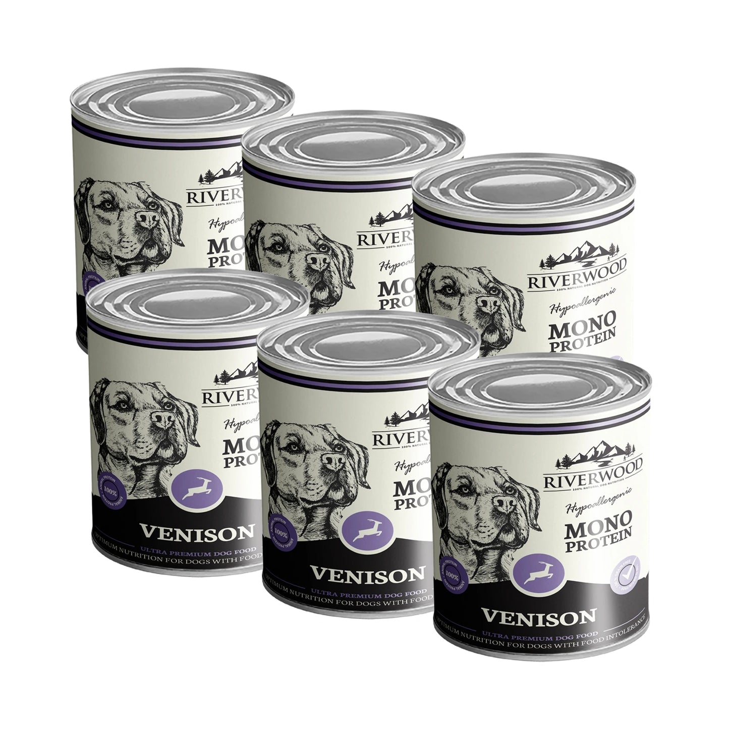 Riverwood Mono Protein Märkäruoka, Peura 400g