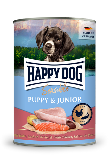 Happy Dog Sensible Puppy & Junior- kana, lohi, peruna