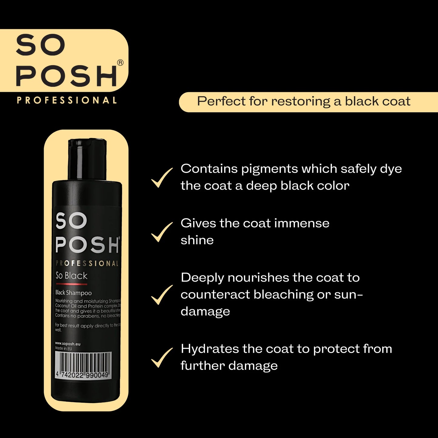 So Posh So Black Shampoo - Eri kokoja
