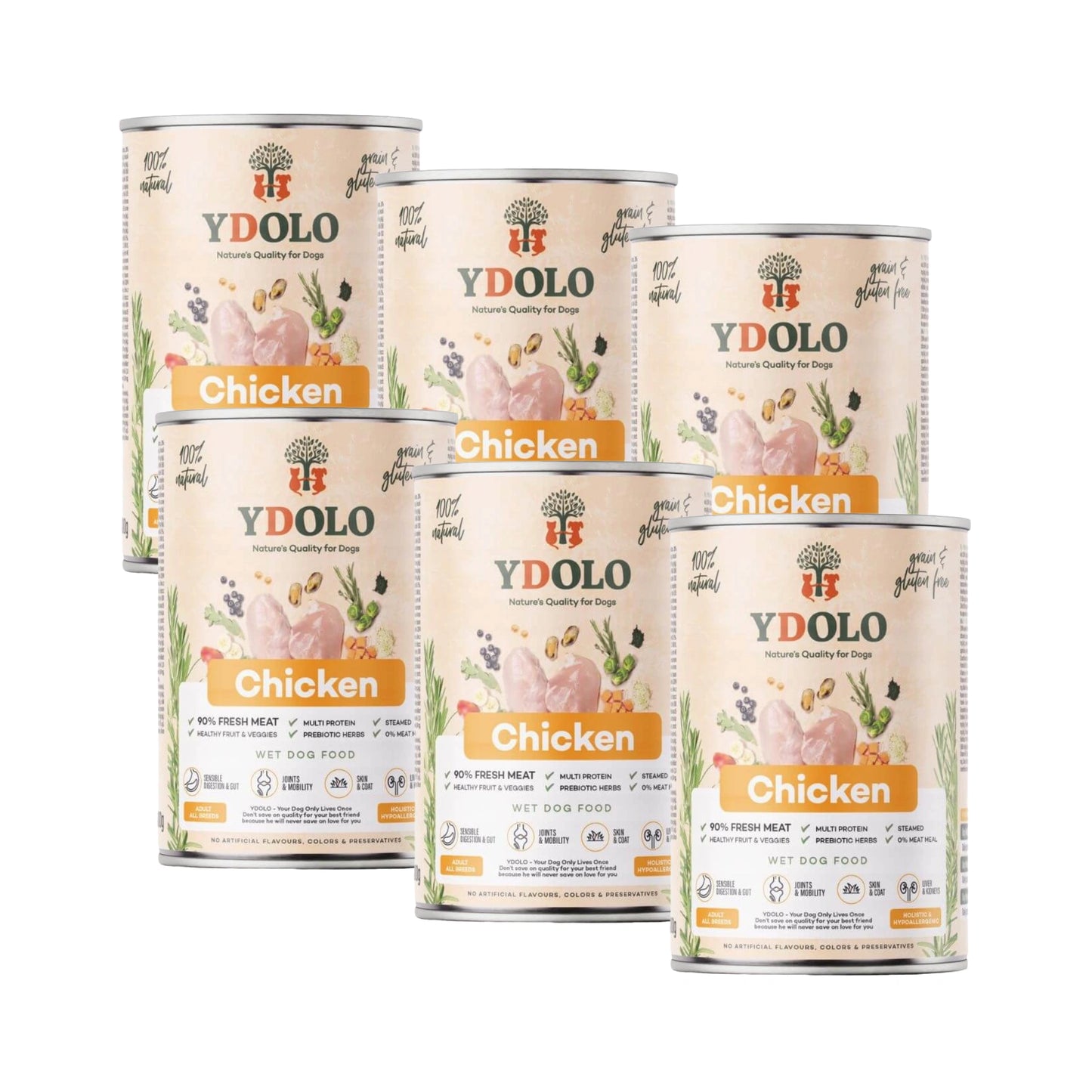YDOLO Healthy & Pure Chicken - Märkäruoka 400g