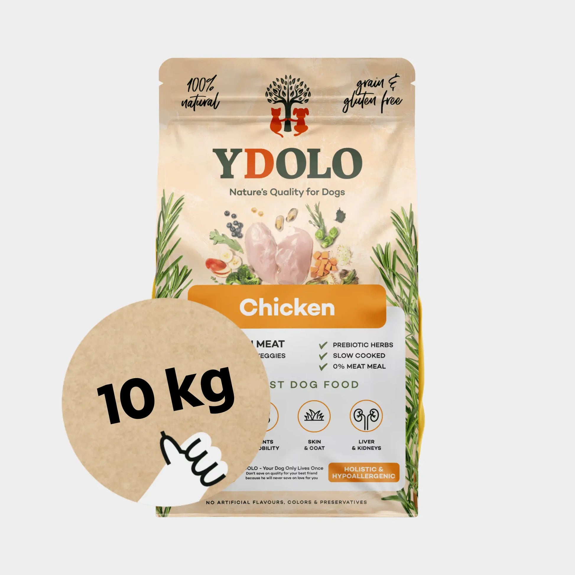 ydolo healthy pure chicken koiranruoka 10kg