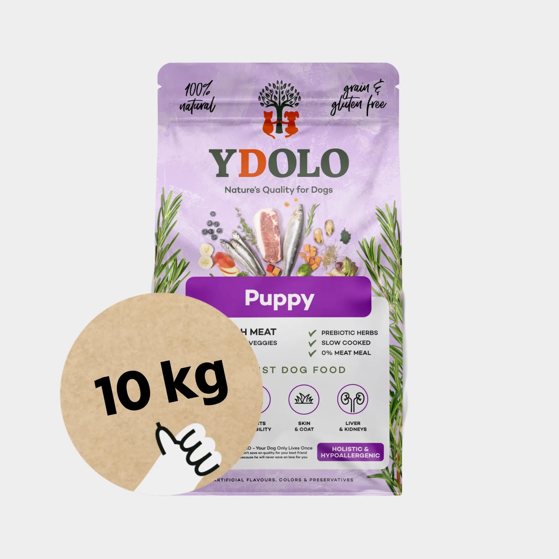 ydolo healthy pure puppy koiranruoka 10kg