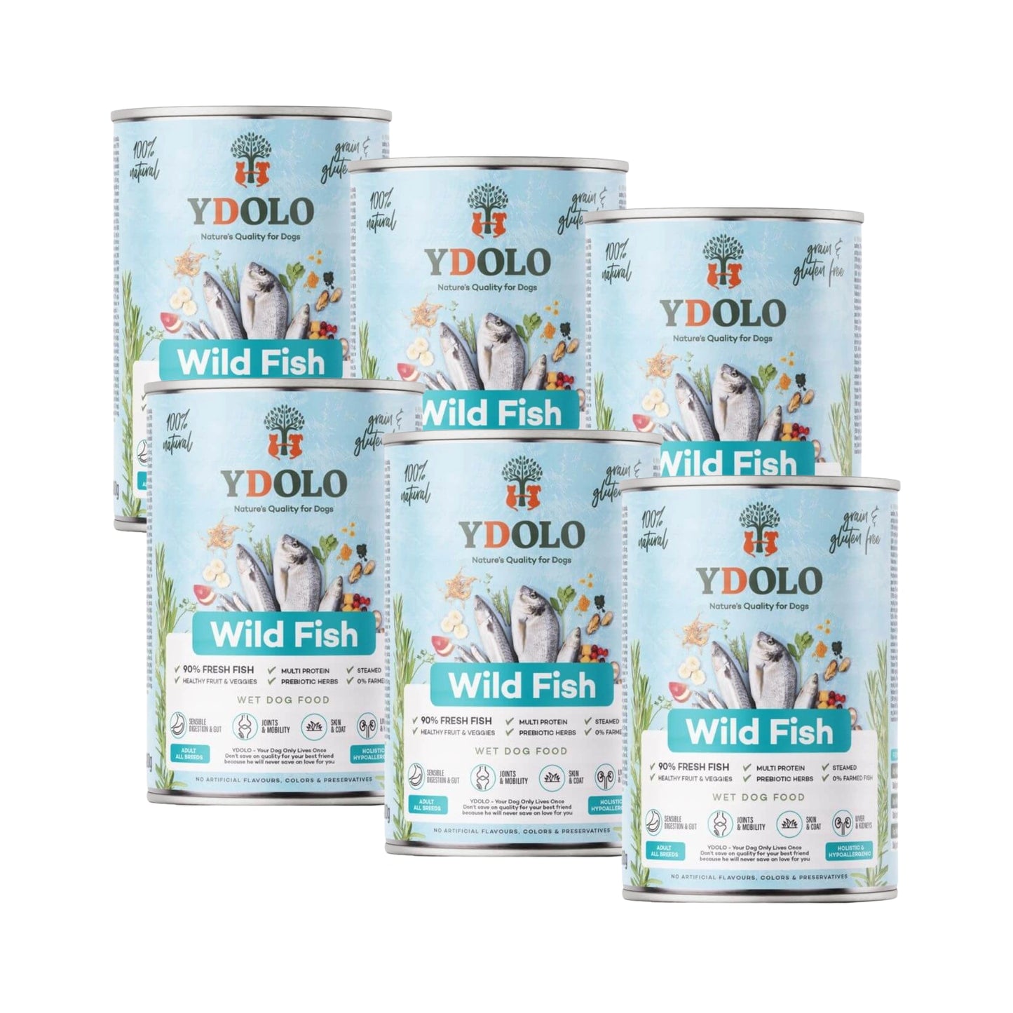 YDOLO Healthy & Pure Wild Fish - Märkäruoka 400g