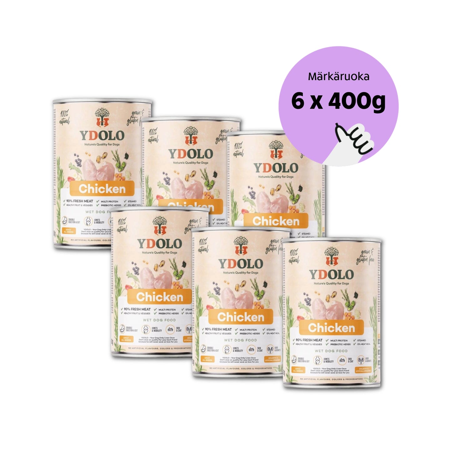 YDOLO Healthy & Pure Chicken - Arkipaketti