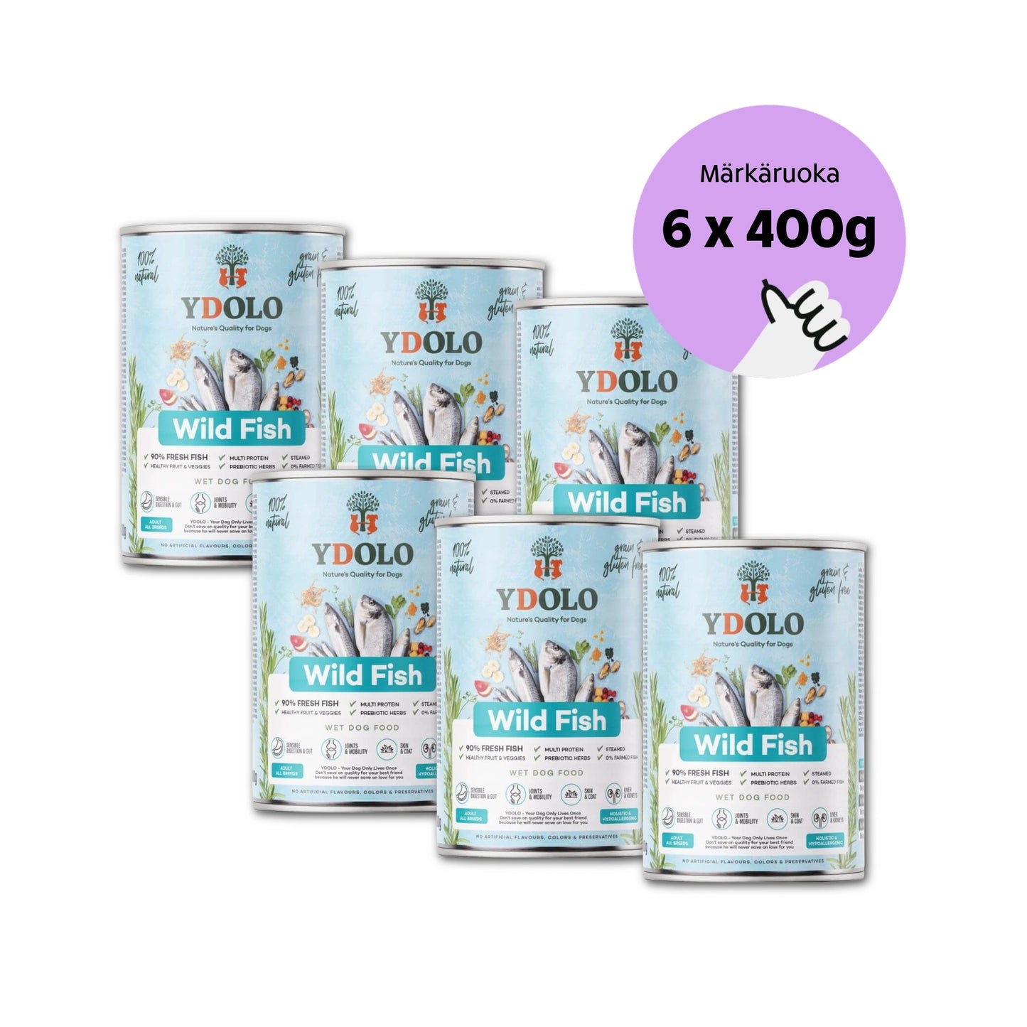 YDOLO Healthy & Pure Wild Fish - Arkipaketti