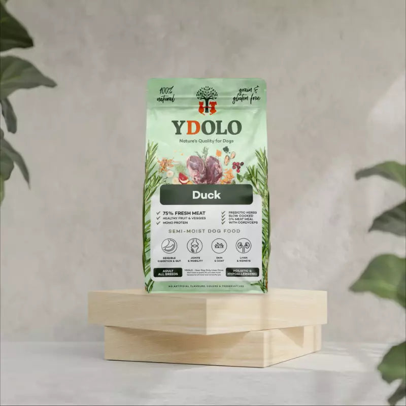 YDOLO Healthy & Pure Duck - Puolikostea koiranruoka