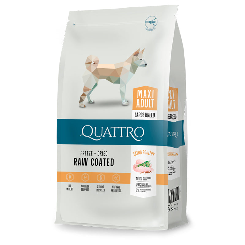 Quattro Dog Maxi Adult Large Breed 12 kg