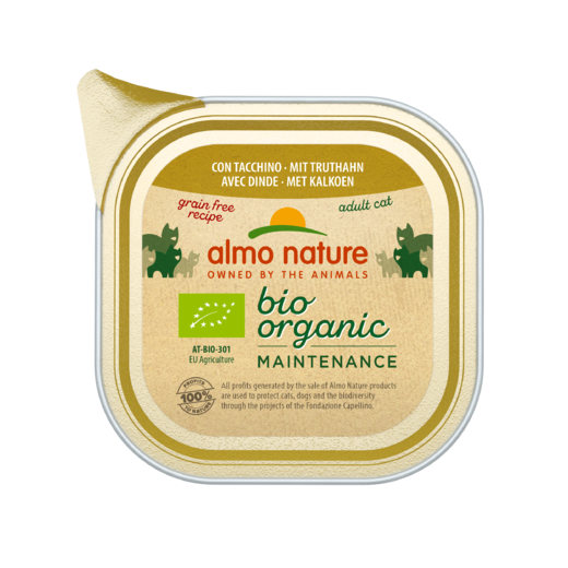 Kissan märkäruoka ALMO nature BIO ORGANIC CAT KALKKUNA 85 G