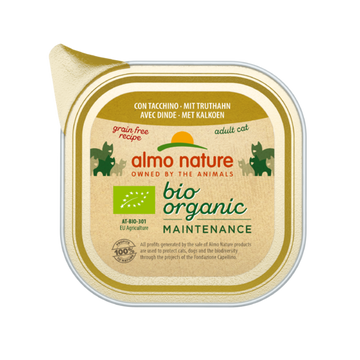 Kissan märkäruoka ALMO nature BIO ORGANIC CAT KALKKUNA 85 G