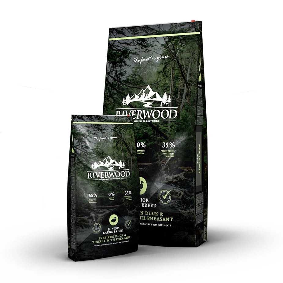 Riverwood Junior Large Ankka- kalkkuna ja fasaani, 12 kg