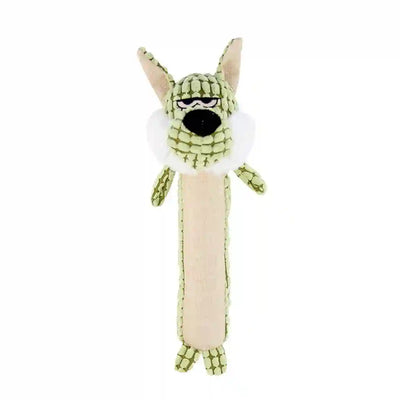 Boogie Vihainen Susi on pitkulainen ja kestävä pehmopötkö, joka sopii täydellisesti riepotteluun, vetoleikkeihin ja kantamiseen.