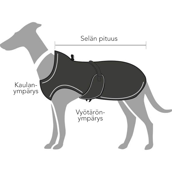 Koiran takki Hunter Uppsala Musta