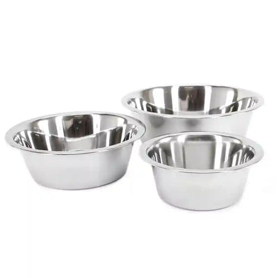 Perinteinen ja kestävä teräskuppi koiralle ruostumattomasta teräksestä.