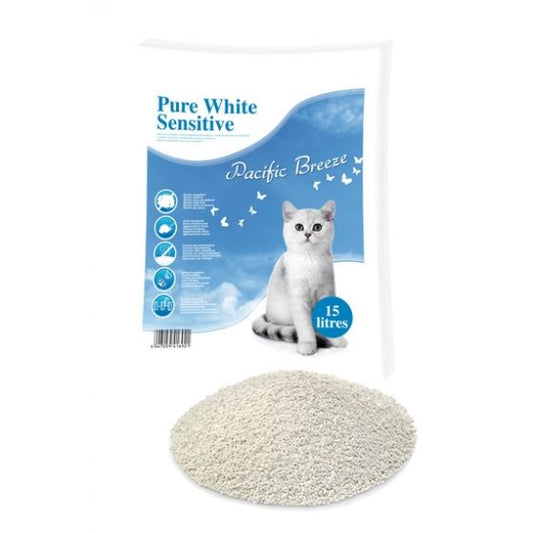 Pure White Sensitive Pacific Breeze -kissanhiekka 13 kg