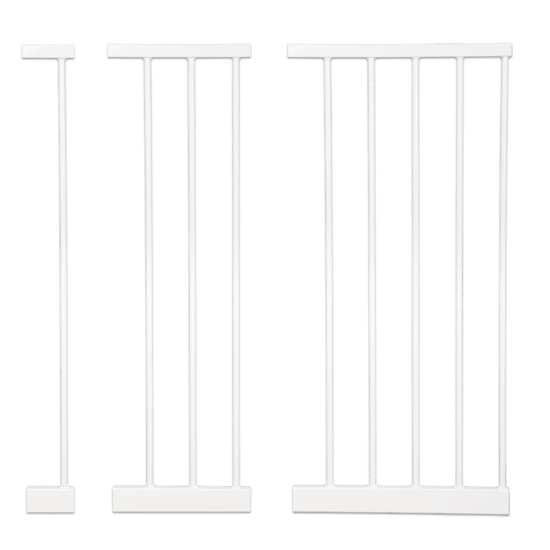 Metallinen jatkopala Top Safe Korkeaan Lemmikkiporttiin. Jatkopalojen avulla muunnat Top Safe Lemmikkiportin leveämpään oviaukkoon, portaiden ala- tai ylätasolle tai käytävään sopivaksi. Jatkopalan voi lisätä joko portin yhdelle tai molemmille sivuille. Ihanteellisen tukevuuden varmistamiseksi suosittelemme lisäämään maksimissaan yhden jatkopalan per portin sivu.
