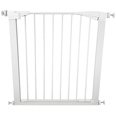 Top Safe Korkea Lemmikkiportti on suunniteltu tarjoamaan turvallisen ja kestävän tavan rajata tiloja lemmikkikodissa. Tämä metalliportti soveltuu erityisesti isommille ja vilkkaille koirille, tarjoten lisäturvaa ja pitkäikäisyyttä.